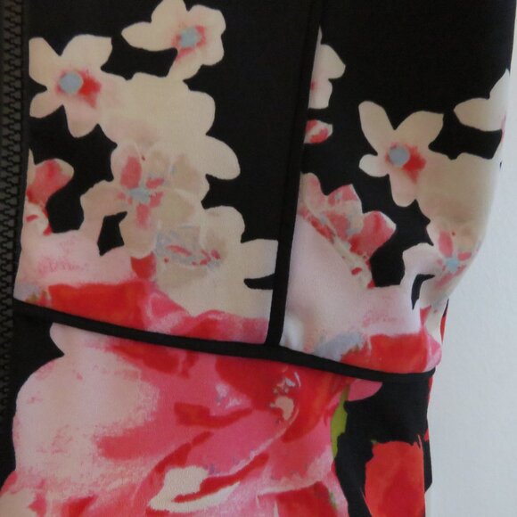 GUESS Floral Fit and Flare Sleeveless Asian Japanese Inspired Y2K - Size US 4 - Picture 12 of 15